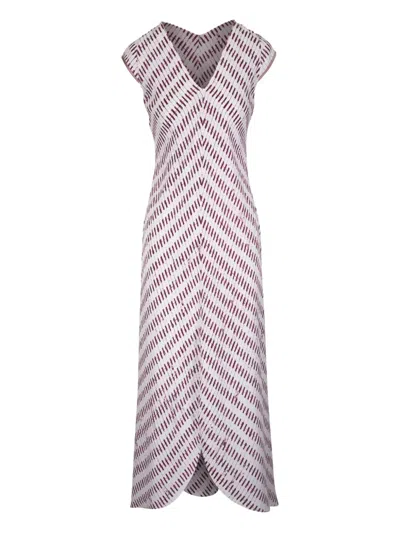 PETER COHEN PATTERNED MAXI DRESS