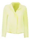Peter Cohen Point-collar Long-sleeve Shirt In Green