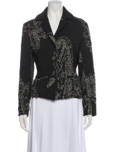 Pre-owned Peter Cohen Printed Jacket In Gray