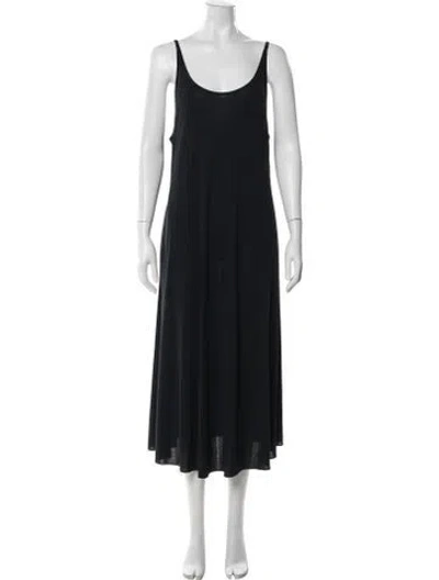 Pre-owned Peter Cohen Scoop Neck Midi Length Dress In Multi