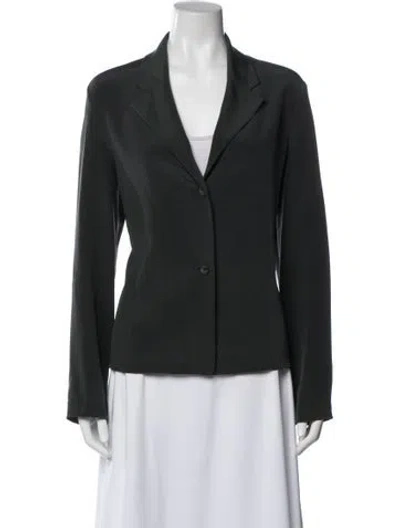 Pre-owned Peter Cohen Silk Blazer In Gray
