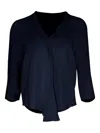 Peter Cohen Silk Blouse In Blue