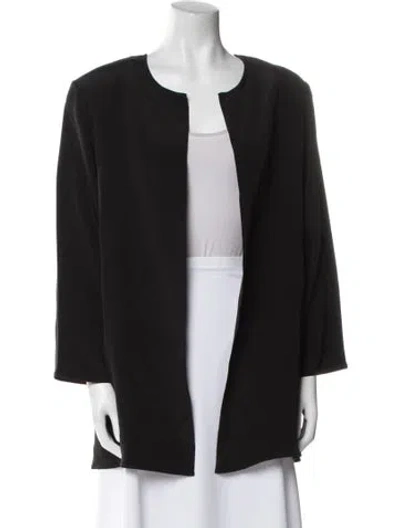 Pre-owned Peter Cohen Silk Jacket In Black