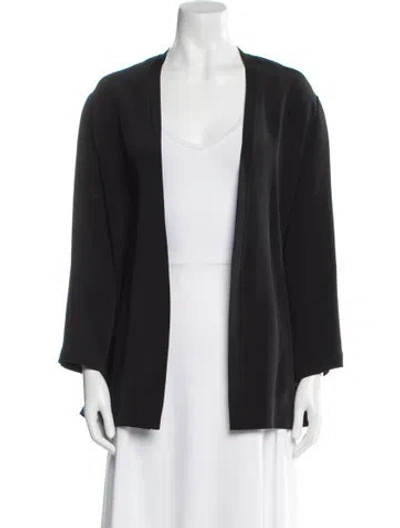 Pre-owned Peter Cohen Silk Jacket In Black