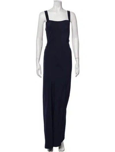 Pre-owned Peter Cohen Silk Long Dress In Blue