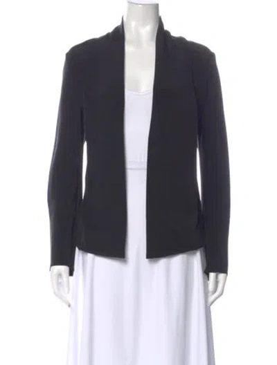 Pre-owned Peter Cohen Silk Open Front Sweater In Gray