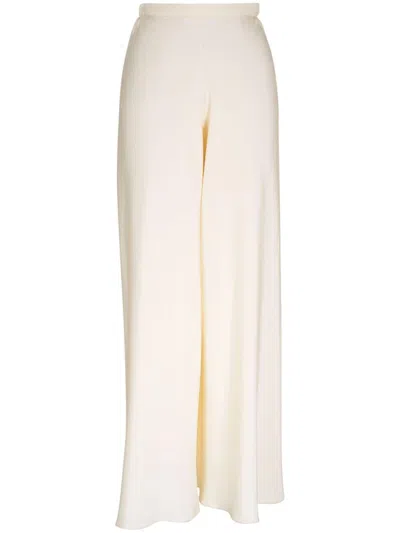 Peter Cohen Silk Palazzo Pants In Neutrals