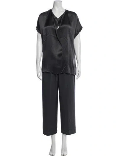 Pre-owned Peter Cohen Silk Set In Gray