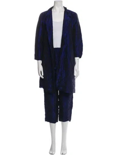 Pre-owned Peter Cohen Silk Tracksuit In Blue