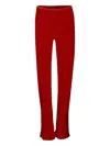 Peter Cohen Silk Wide-leg Trousers In Red