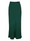 Peter Cohen Tonal Stitching Skirt In Green