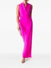 Peter Cohen Vickie Wrap Maxi Dress In Pink
