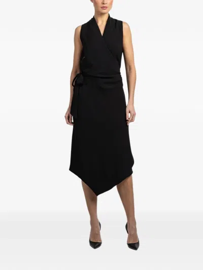 Peter Cohen Victor V-neck Dress In Black