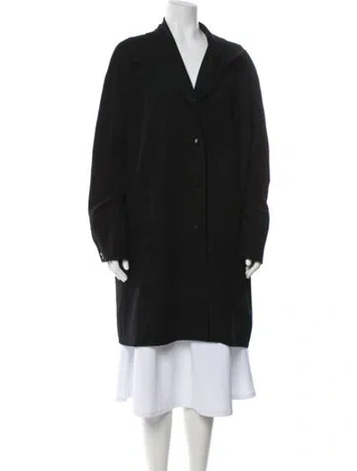 Pre-owned Peter Cohen Wool Coat In Black