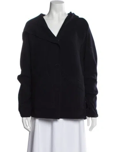 Pre-owned Peter Cohen Wool Coat In Blue