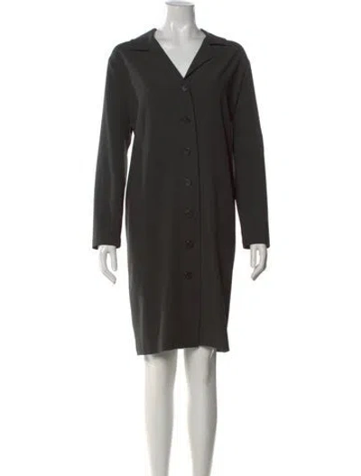 Pre-owned Peter Cohen Wool Knee-length Dress In Black
