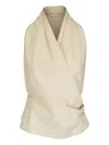 Peter Cohen Wrap-around Silk Top