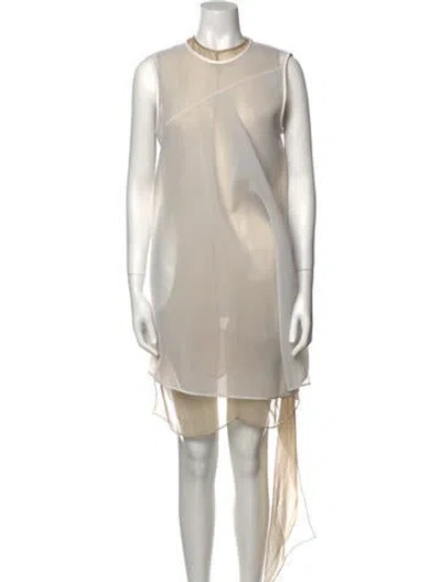 Pre-owned Peter Do 2020 Knee-length Dress In White