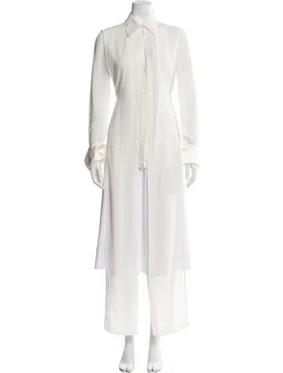 Pre-owned Peter Do 2022 Silk Blouse In Neutrals