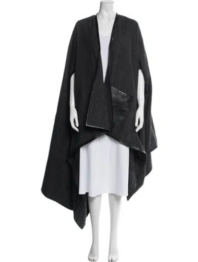 Pre-owned Peter Do Alpaca Jacket In Gray