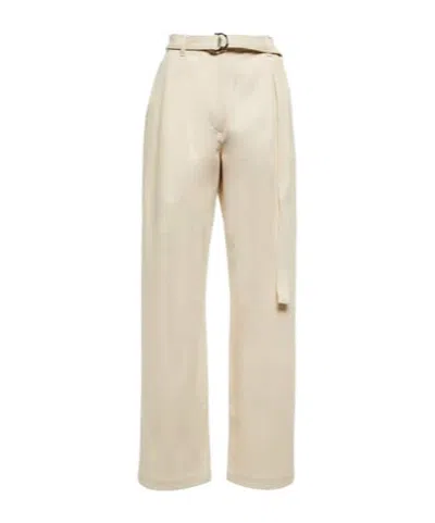 Peter Do Belted High-rise Wide-leg Jeans In Nude