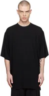 Peter Do Black Oversized Creased T-shirt In Black