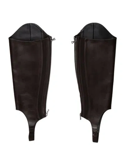 Pre-owned Peter Do Brown Leather Boot Shafts