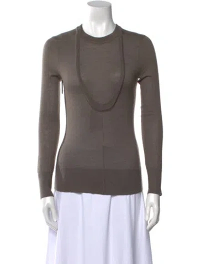 Pre-owned Peter Do Cashmere Crew Neck Sweater In Neutral