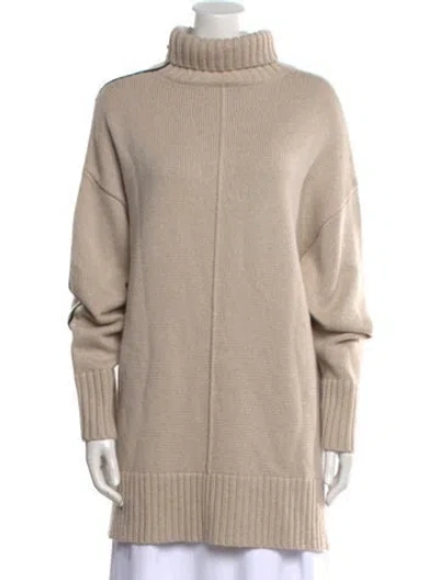 Pre-owned Peter Do Cashmere Turtleneck Sweater In Neutral