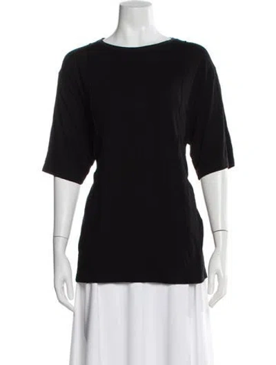 Pre-owned Peter Do Crew Neck Short Sleeve T-shirt In Black