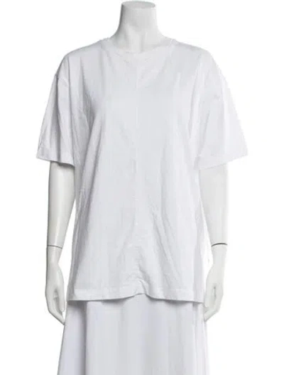 Pre-owned Peter Do Crew Neck Short Sleeve T-shirt In White