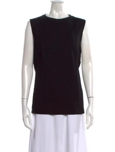 Pre-owned Peter Do Crew Neck Sleeveless Top In Black