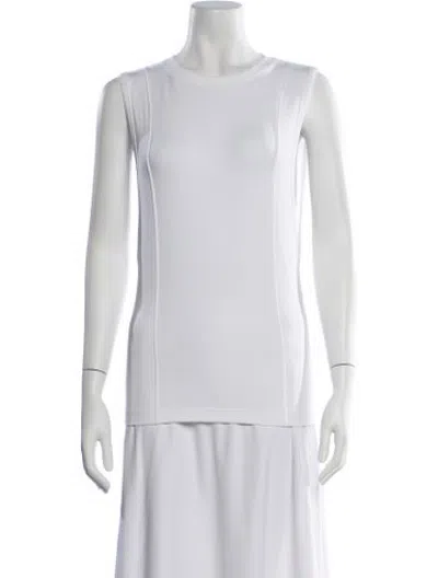 Pre-owned Peter Do Crew Neck Sleeveless Top In Blue/white
