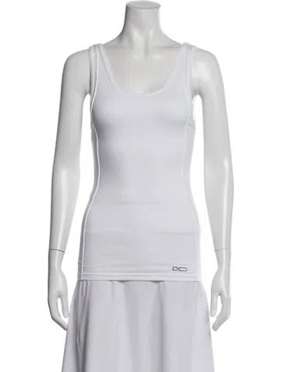 Pre-owned Peter Do Crew Neck Sleeveless Top In White