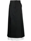 Peter Do Tailored Maxi Skirt In Black