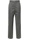 Peter Do Front Slit Trousers In Grey