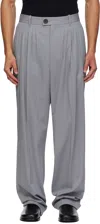 Peter Do Gray Jade Trousers In Gray