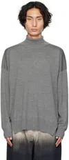 Peter Do Gray Peter Turtleneck In Gray Melange
