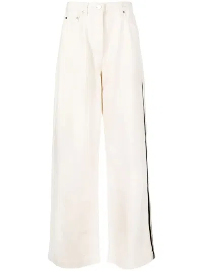 Peter Do High-rise Wide-leg Jeans In Weiss