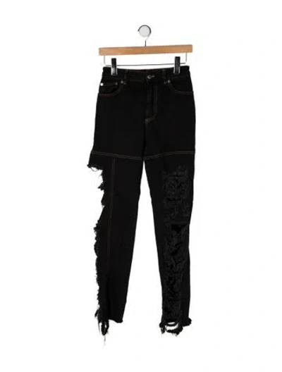 Pre-owned Peter Do High-rise Skinny Leg Jeans In Black