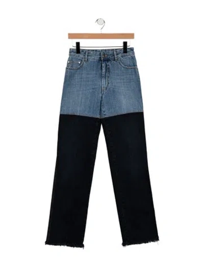 Pre-owned Peter Do High-rise Straight Leg Jeans In Blue