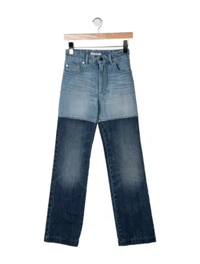 Pre-owned Peter Do High-rise Straight Leg Jeans In Blue