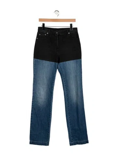 Pre-owned Peter Do High-rise Straight Leg Jeans In Blue