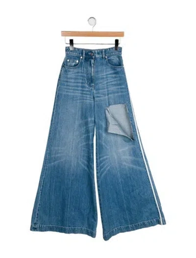 Pre-owned Peter Do High-rise Wide Leg Jeans In Blue