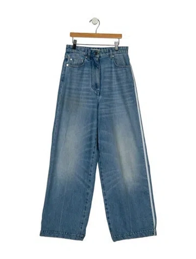 Pre-owned Peter Do High-rise Wide Leg Jeans In Blue