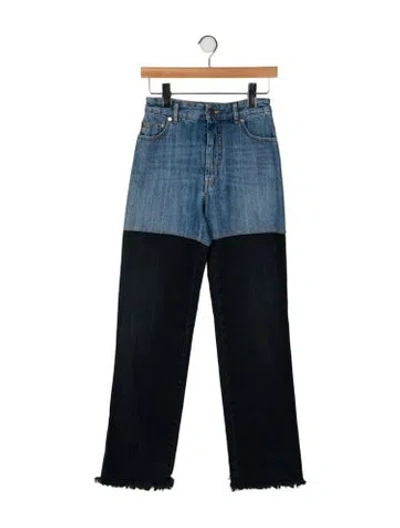 Pre-owned Peter Do High-rise Wide Leg Jeans In Blue