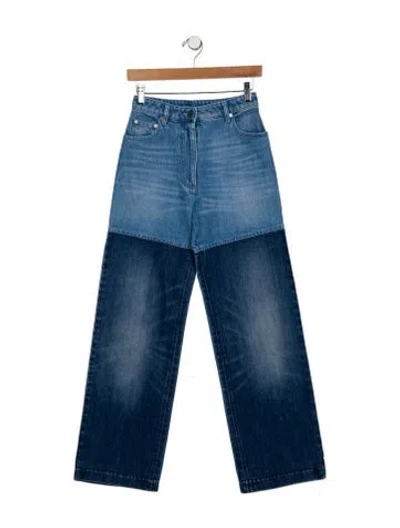 Pre-owned Peter Do High-rise Wide Leg Jeans In Blue