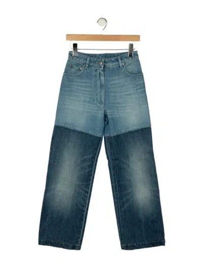 Pre-owned Peter Do High-rise Wide Leg Jeans In Blue