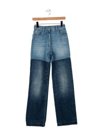 Pre-owned Peter Do High-rise Wide Leg Jeans In Blue