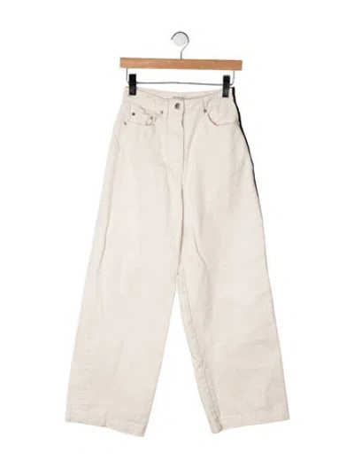 Pre-owned Peter Do High-rise Wide Leg Jeans In Neutrals